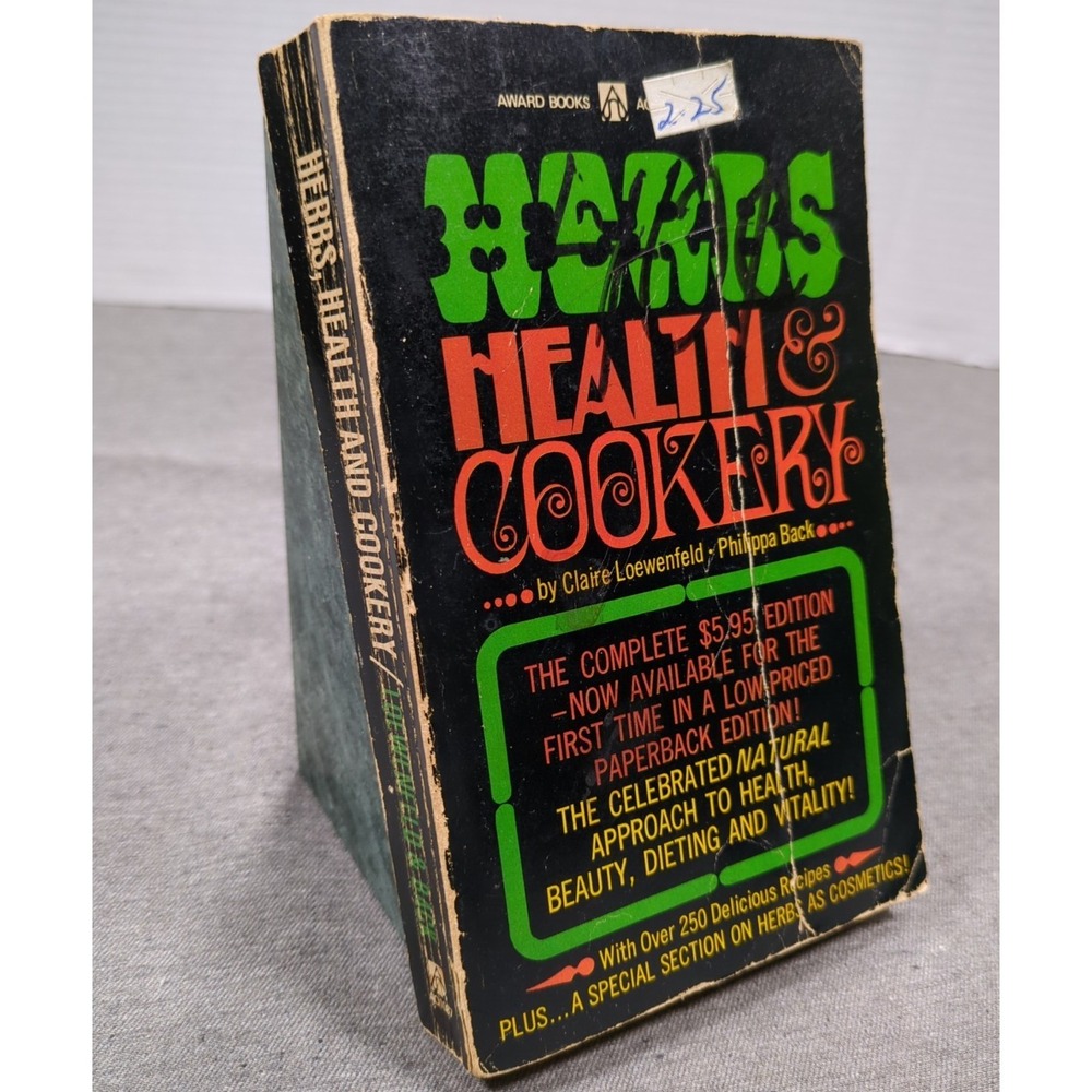 1967 Herbs Health & Cookery VTG Cookbook by Claire Loewenfeld & Phillipa Back PB